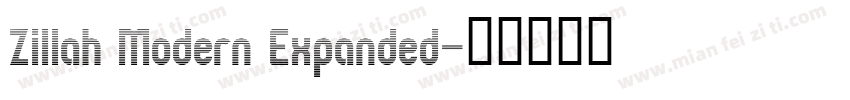 Zillah Modern Expanded字体转换